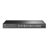 Switch Poe+ Jetstream Sdn Administrable 24 Puertos 10, 100 Mbps + 2 Puertos 10, 100, 1000 Mbps (Uplink) + 2 Puertos Sfp, Administración Centralizada Omada Sdn - Tl-Sl2428p
